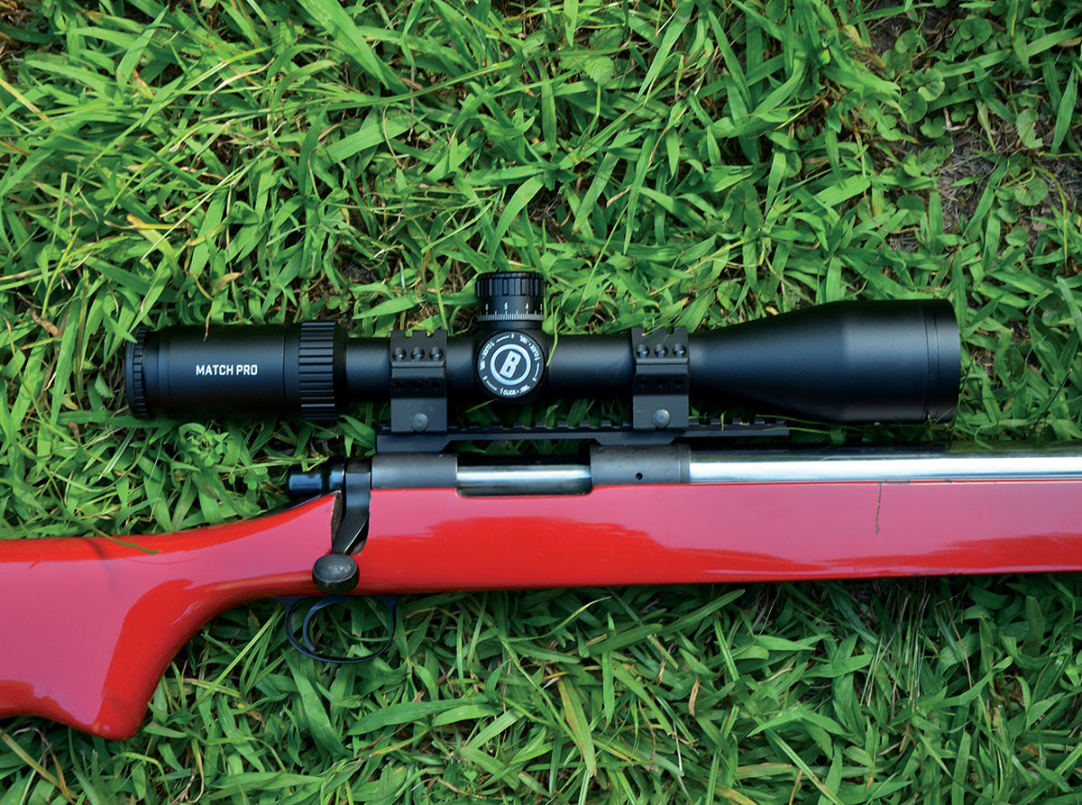 The Bushnell Match Pro 6-24x scope has all the bells and whistles many varmint shooters love with reliability, preciseness of adjustment and optical quality equal to those of many higher-priced scopes. Like all Bushnell optical products, it comes with a lifetime guarantee.